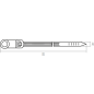 Хомут-стяжка с монтажным отверстием 4,8х200 мм белый STARFIX 100 штук (SM-91056-100) - Фото 2