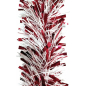 Мишура новогодняя МОРОЗКО Морозко-1 9,5х200 см красный/белый (М0827)
