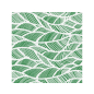 Коврик для ванной комнаты 130х100 см ВИЛИНА Листья зеленые (7095-leaves-green)