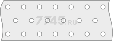 Лента монтажная перфорированная 50 мм LM белый цинк STARFIX бухта 10 м (SMP-54259-10) - Фото 2