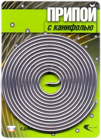 Припой ВЕКТА ПОС-61 с канифолью 1,5 мм спираль 1 м (30325)