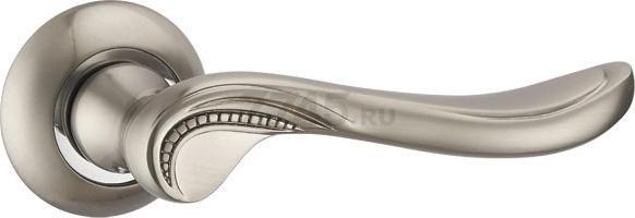 Ручка дверная на розетке PUNTO Arfa TL SN/CP-3 матовый никель, хром (33489)