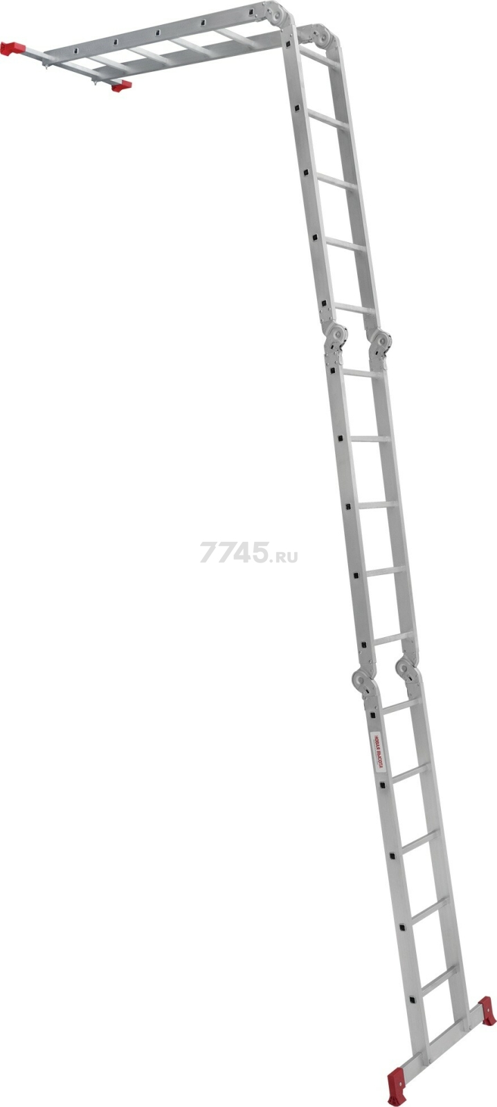 Лестница-трансформер алюминиевая 548 см НОВАЯ ВЫСОТА NV2320 (2320405) - Фото 6