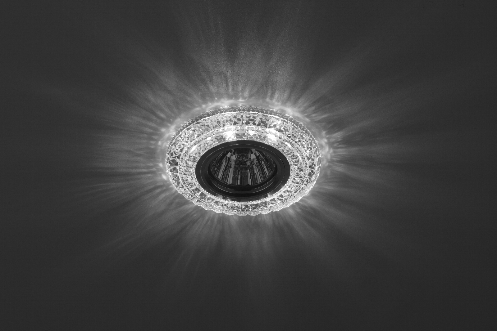 Точечный светильник под лампу GU5.3 с LED подсветкой ЭРА DK LD3 SL/WH прозрачный (Б0019202) - Фото 3
