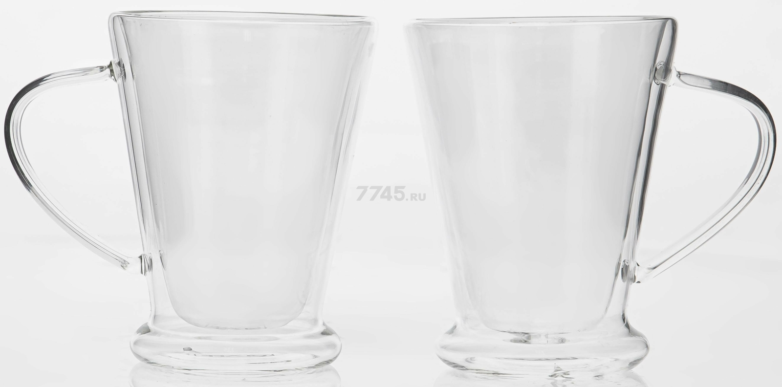 Набор кружек стеклянных OLAFF Sweet home с двойными стенками 300 мл 2 штуки (54507)