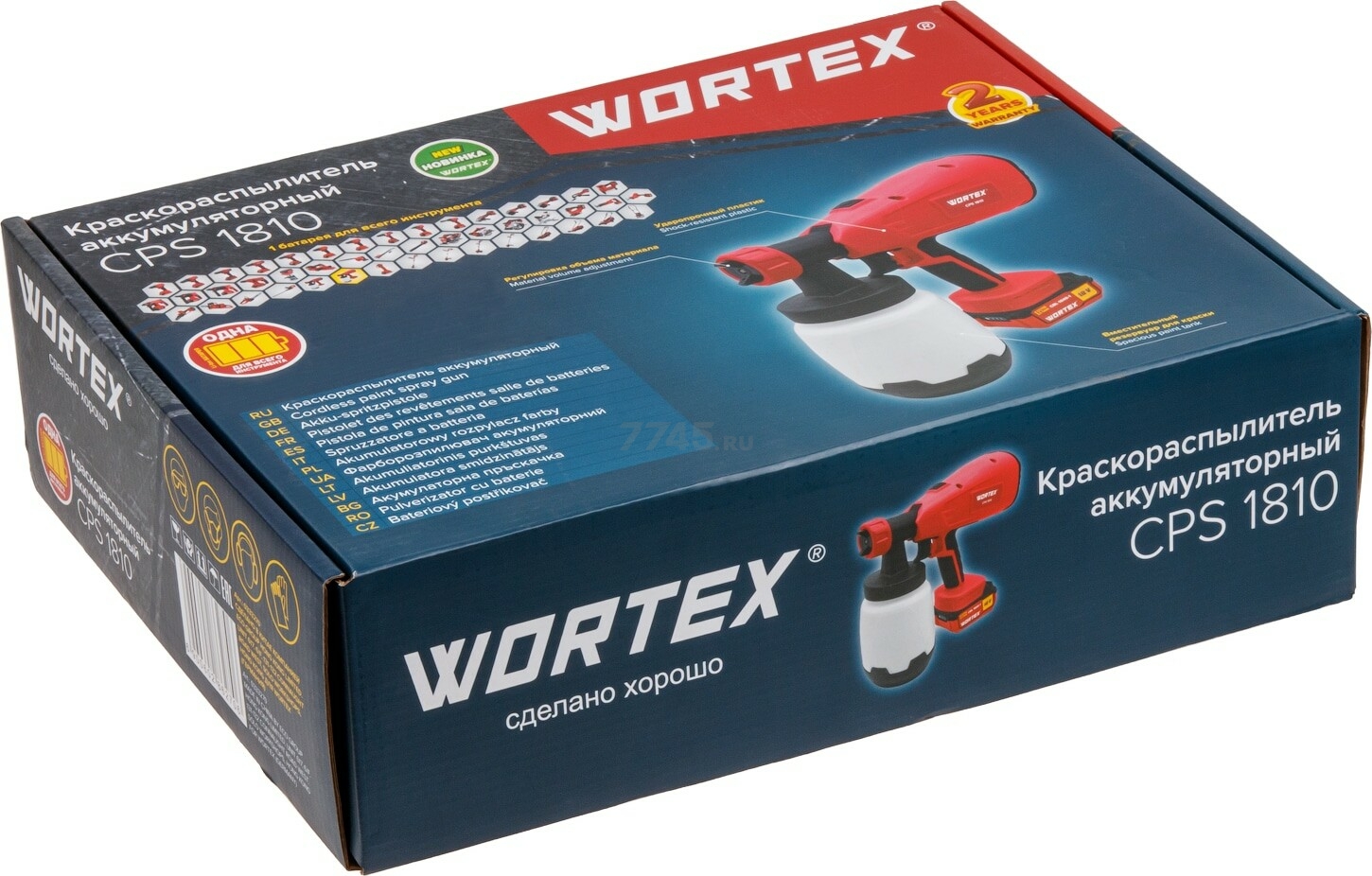 Краскораспылитель аккумуляторный WORTEX CPS 1810 ALL1 (0333270) - Фото 9