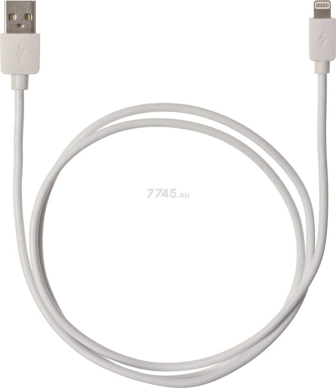 Кабель TDM ДК 6 USB-A - Lightning 1 м белый (SQ1810-0306) - Фото 3