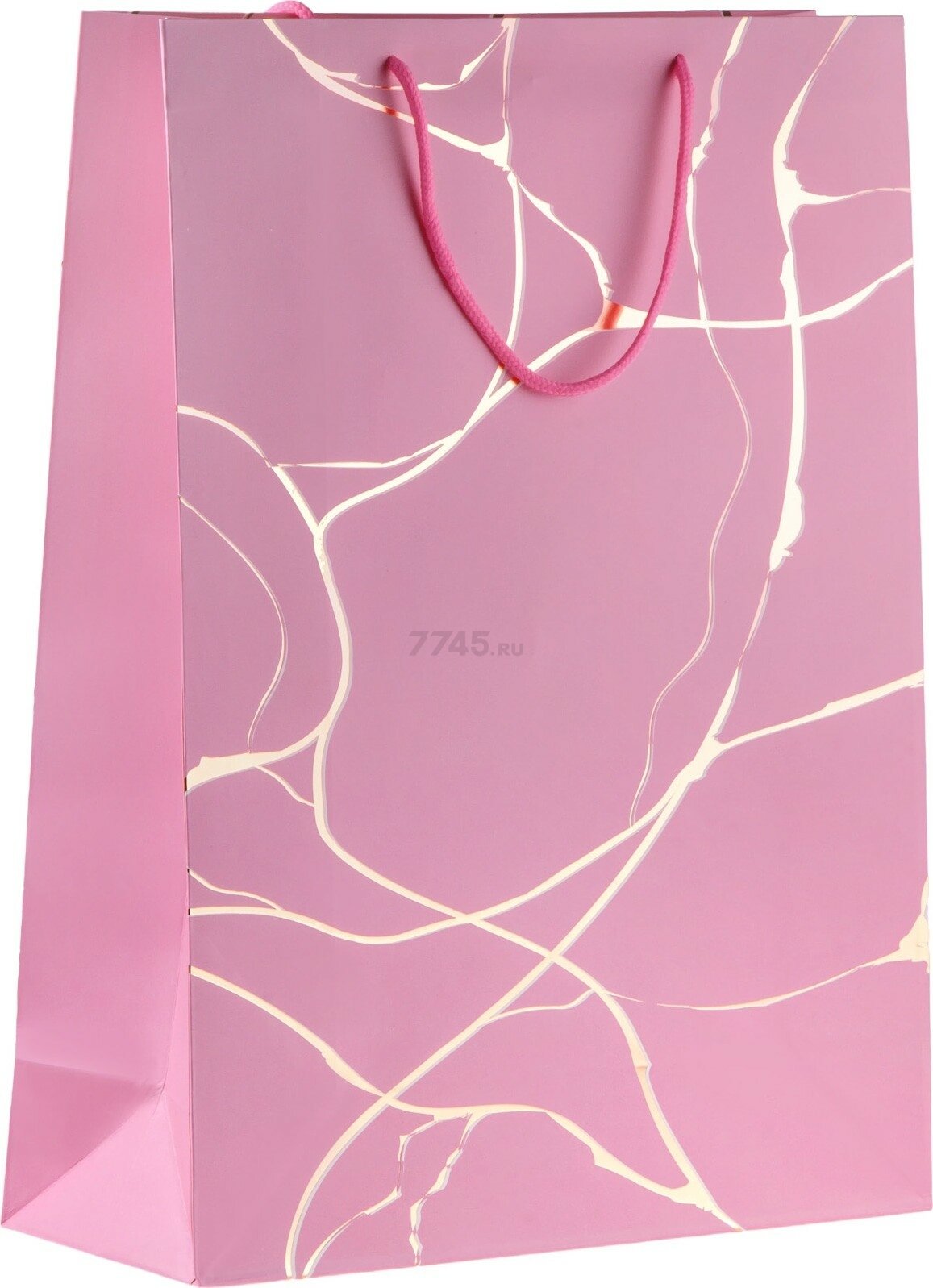 Пакет подарочный с ручками 31х12х42 см PERFECTO LINEA Amelia розовый (47-423101)