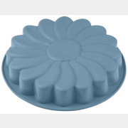 Форма для выпечки силиконовая ромашка 23,5х5 см PERFECTO LINEA Bluestone голубая (20-001128)