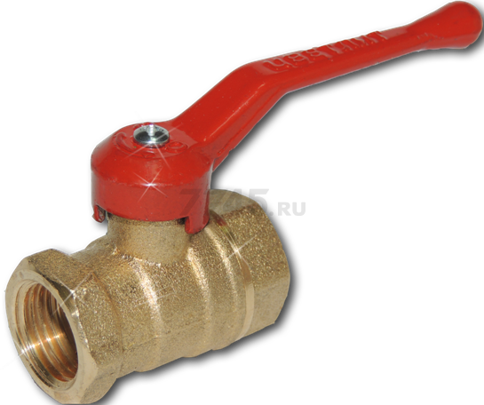 Кран шаровой 1/2" внутренняя резьба, ручка ЦВЕТЛИТ (ZW10057)