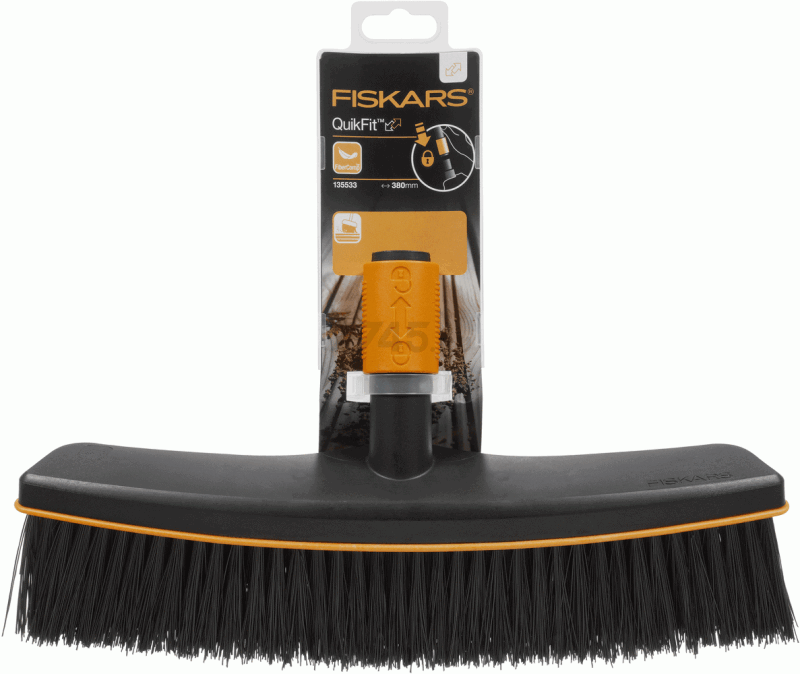 Щетка для уборки FISKARS QuikFit черная (135533) - Фото 6