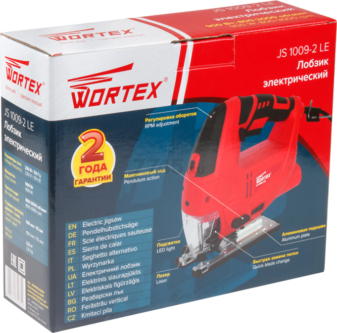 Электролобзик WORTEX JS 1009-2 LE (JS10092LE0021) - Фото 8