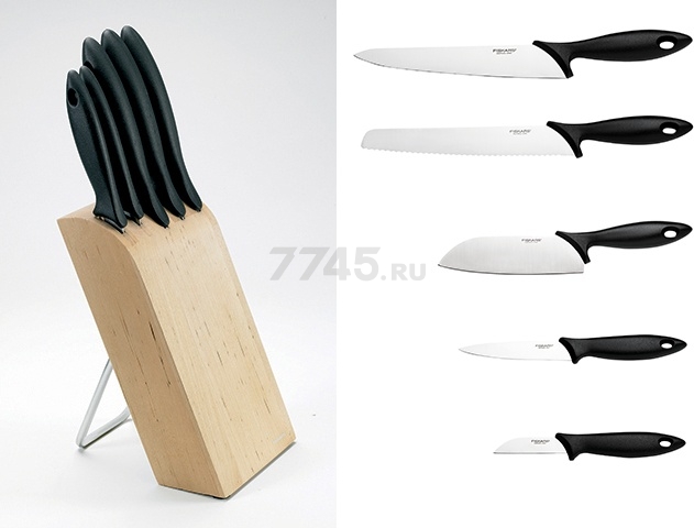 Набор ножей FISKARS Essential 5 штук (1023782) - Фото 9
