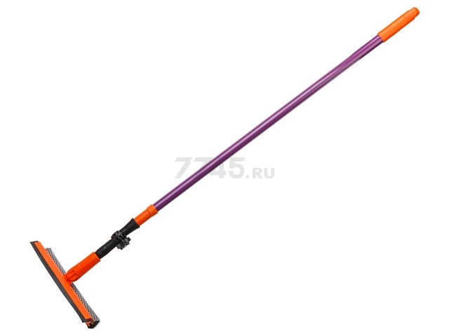 Швабра для окон PERFECTO LINEA Быстро-чисто с крепежным колесом оранжевая (43-003051)