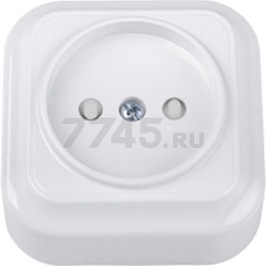 Розетка наружная BYLECTRICA Вариант белая (РА16-0105)