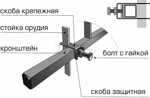 Окучник дисковый оборотный ВРМЗ ОДБ-16 эконом 00.02.55.00.00 (0002550000) - Фото 4