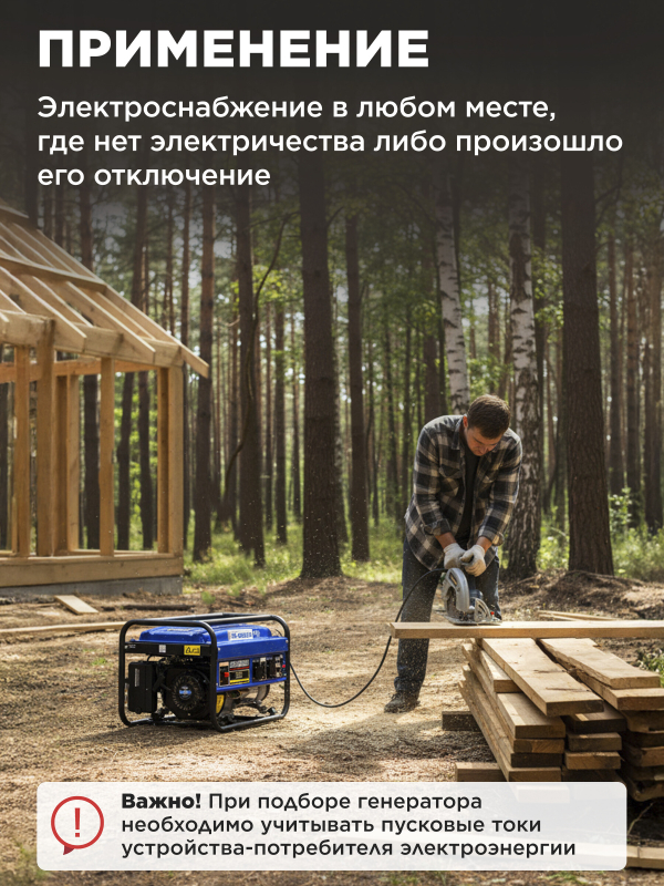 Генератор бензиновый ECO PE-4001RS - Фото 2