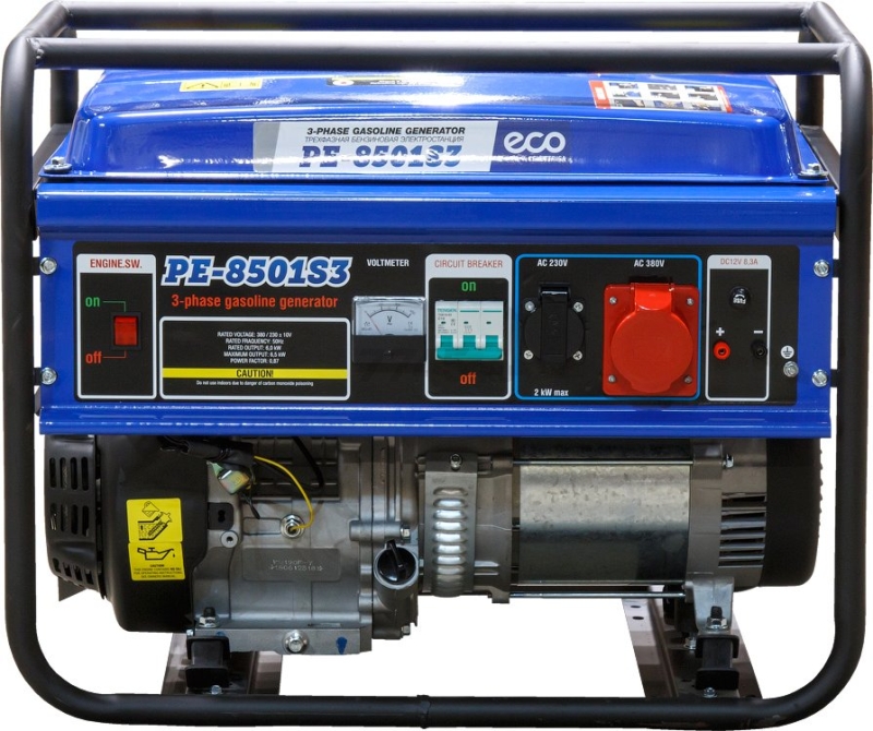 Генератор бензиновый ECO PE-8501S3 - Фото 8