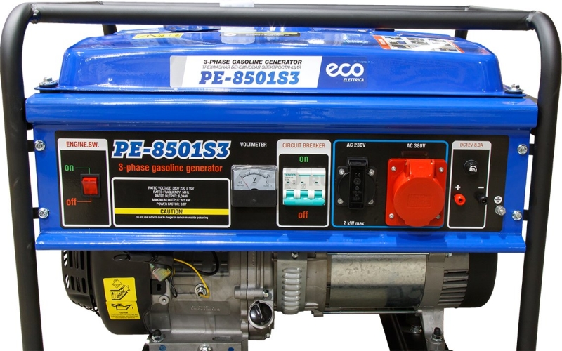Генератор бензиновый ECO PE-8501S3 - Фото 10