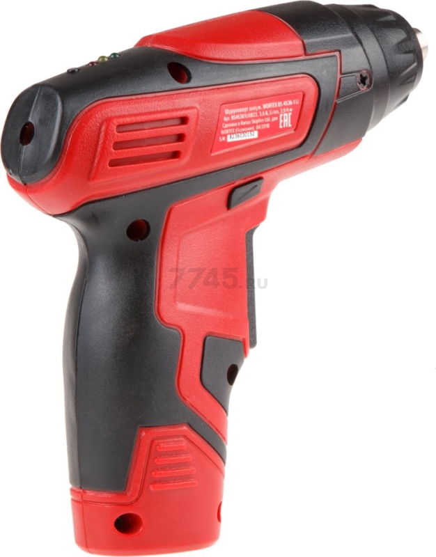 Отвертка аккумуляторная WORTEX BS 4536-1 LI (BS45361LI0823) - Фото 3