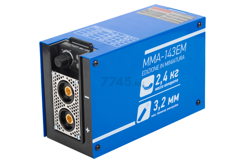 Инвертор сварочный SOLARIS MMA-143EM + AK (MMA-143EM)