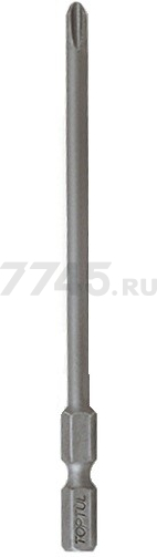 Бита для шуруповерта магнитная PH2 100 мм TOPTUL (FSLB0802)