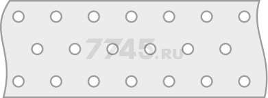 Лента монтажная перфорированная 50 мм LM белый цинк STARFIX бухта 10 м (SMP-54259-10) - Фото 2