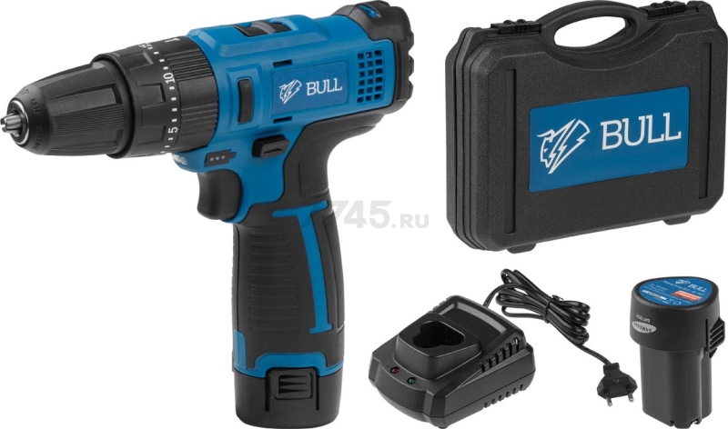 Дрель-шуруповерт аккумуляторная BULL SR 1201 (04003325)