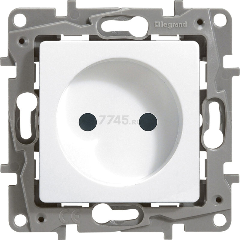 Розетка скрытая LEGRAND Etika белая (672220)