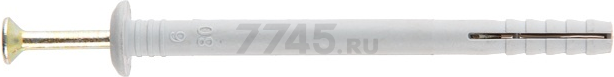 Дюбель-гвоздь 6х80 мм полипропилен гриб STARFIX 5 кг (SMV2-82238-5)