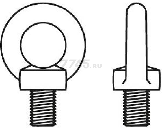 Рым-болт М12 DIN 580 STARFIX (SMP-45777-1) - Фото 3