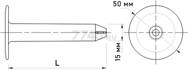 Дюбель кровельный GOK 20 мм STARFIX (SMP-85557-1) - Фото 2