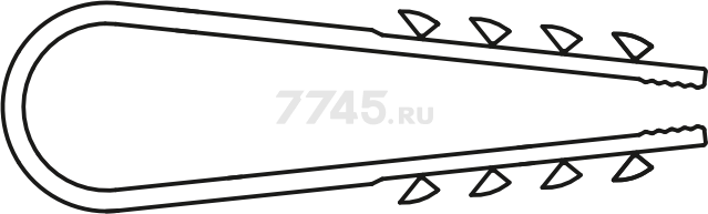 Дюбель-хомут для круглого кабеля 11х18 мм белый STARFIX 50 штук (SMP2-12283-50) - Фото 2