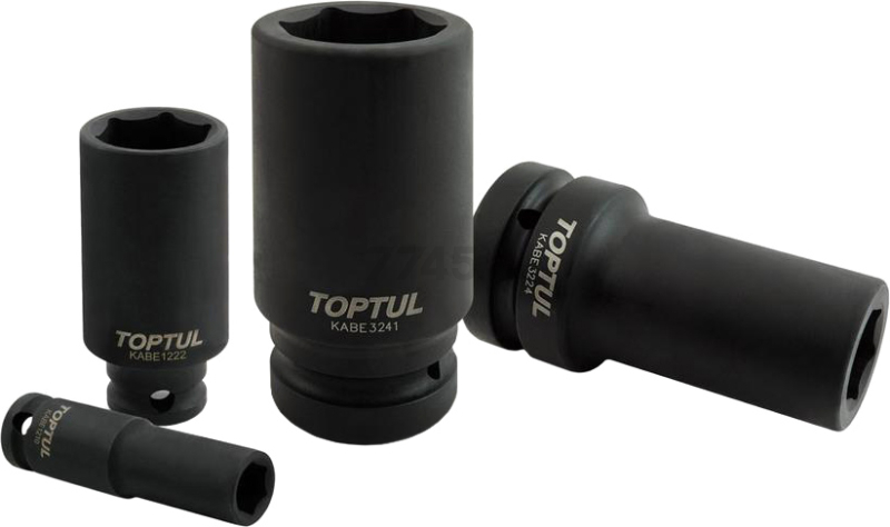 Головка ударная 1" 22 мм 6 граней глубокая TOPTUL (KABE3222)