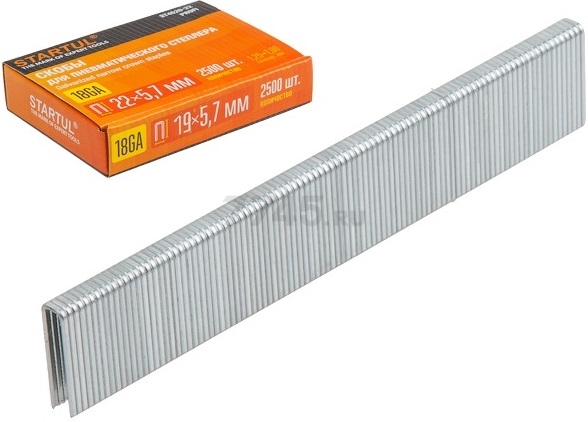 Скобы 19 мм тип 18GA 2500 штук STARTUL PROFI (ST4520-19) - Фото 4