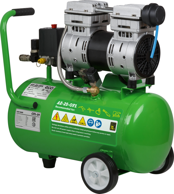 Компрессор безмасляный ECO AE-25-OF1 - Фото 12