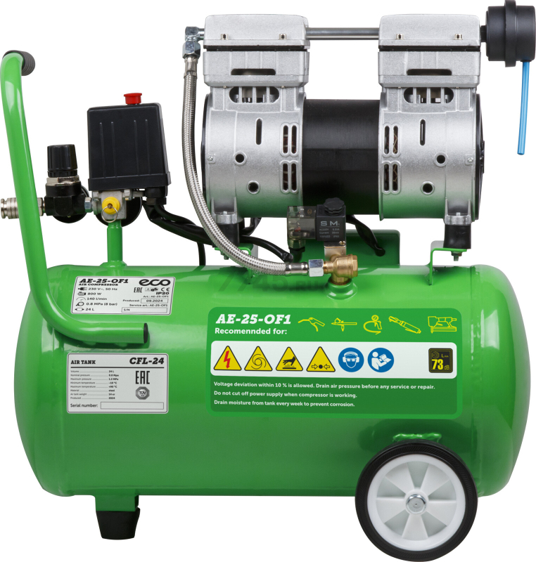 Компрессор безмасляный ECO AE-25-OF1 - Фото 14