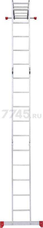 Лестница-трансформер алюминиевая 551 см НОВАЯ ВЫСОТА NV2330 (2330405) - Фото 12