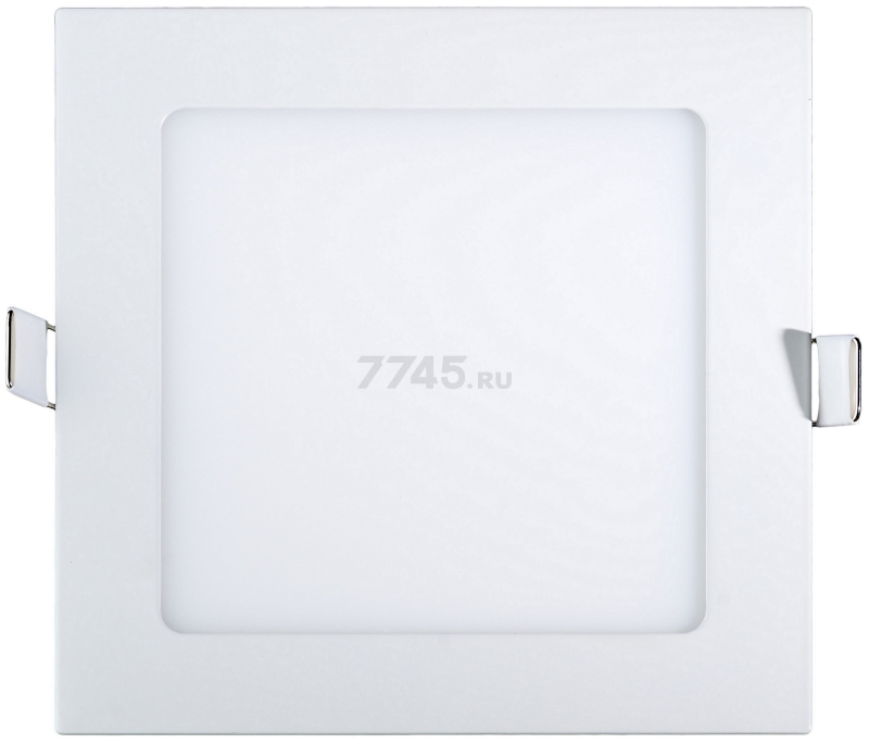 Светильник встраиваемый светодиодный 9 Вт 3000K TRUENERGY Slim Квадрат (10072) - Фото 5