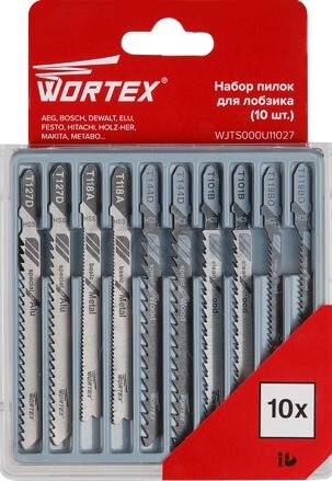 Набор пилок для электролобзика WORTEX 10 штук (WJTS000U11027)  