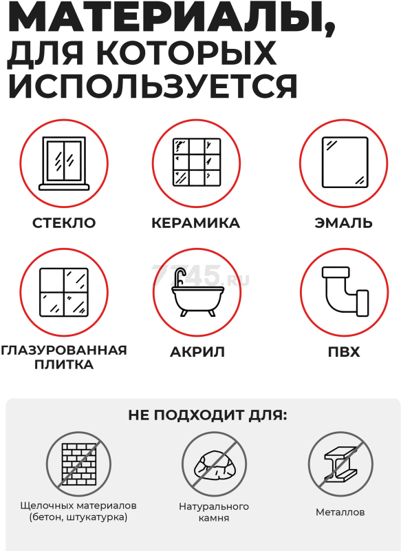 Герметик силиконовый STARFIX Sanitary Silicone белый 300 мл (SM-57866) - Фото 4
