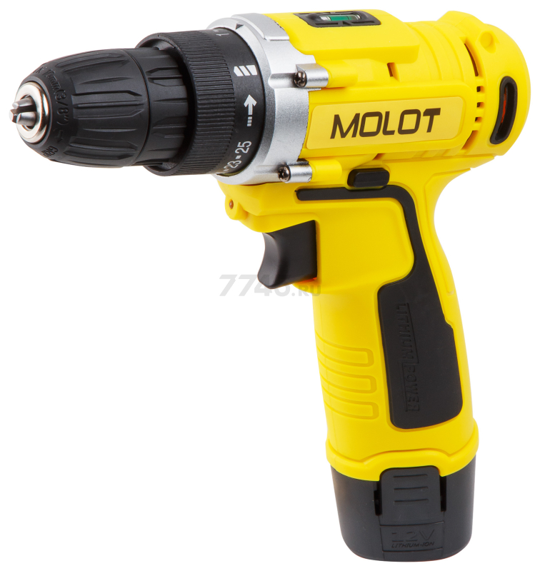 Дрель-шуруповерт аккумуляторная MOLOT MBD 1213-1 Li (MBD12131Li0029A1) - Фото 2