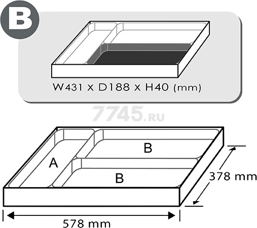 Набор головок 1/2" глубоких 23 передмета TOPTUL (GTB2305) - Фото 2