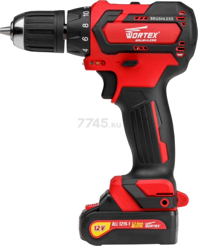 Дрель-шуруповерт аккумуляторная WORTEX BD 1215-1 DLi (BLD12151DLi0029A3) - Фото 4