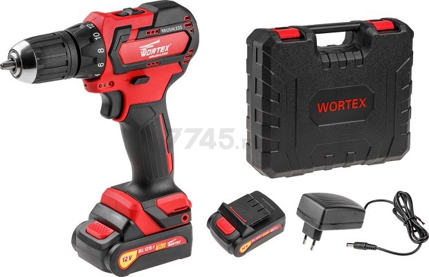 Дрель-шуруповерт аккумуляторная WORTEX BD 1215-1 DLi (BLD12151DLi0029A3) - Фото 2