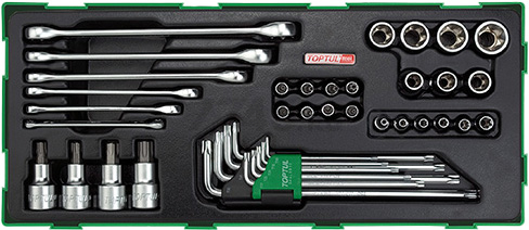 Набор инструментов 1/4", 1/2" 40 предметов TOPTUL (GTB4006)
