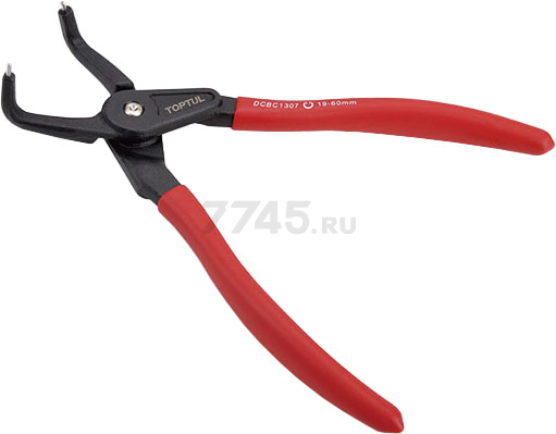 Съемник стопорных колец 125 мм 90° внутренний TOPTUL (DCBC1305)