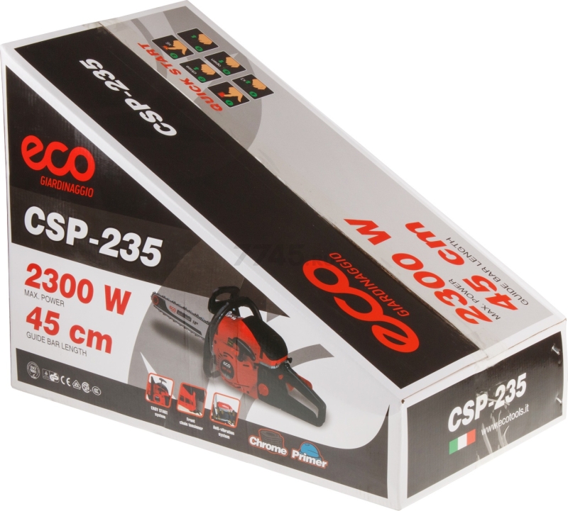 Бензопила ECO CSP-235 - Фото 8