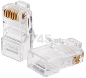 Коннектор RJ-45 8P8C CAT 5e ЮПИТЕР 10 штук (JPZ1-7306-10)