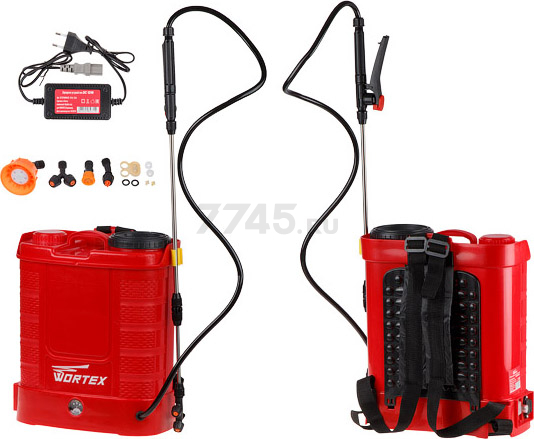 Опрыскиватель ранцевый аккумуляторный 12 л WORTEX KS 1240 Li SET (KS1240Li0029)